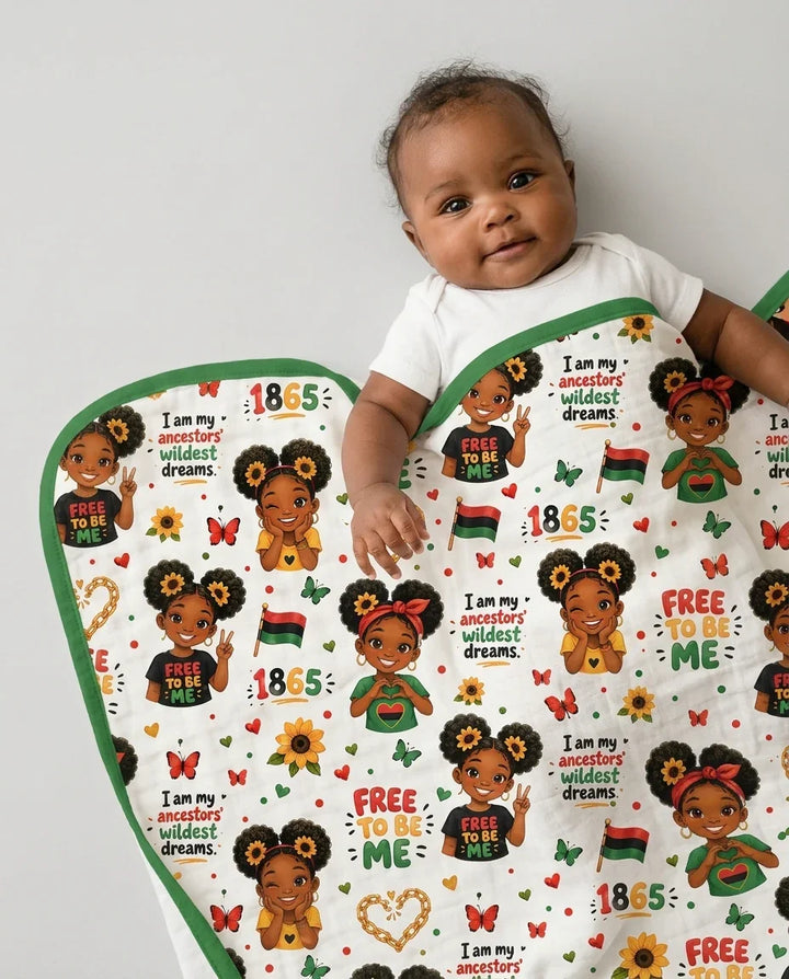 Juneteenth I am My Ancestors' Wildest Dream Bamboo Blanket