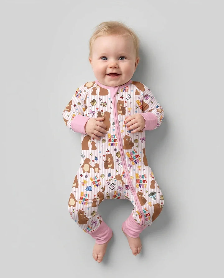 Best Mama Bear Ever Family Matching Bamboo Convertible Zippy