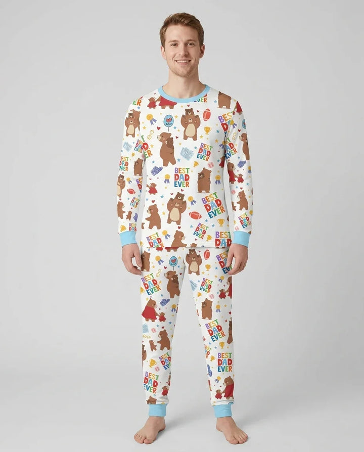 Best Daddy Bear Ever Family Matching Bamboo Men's Pajama Set