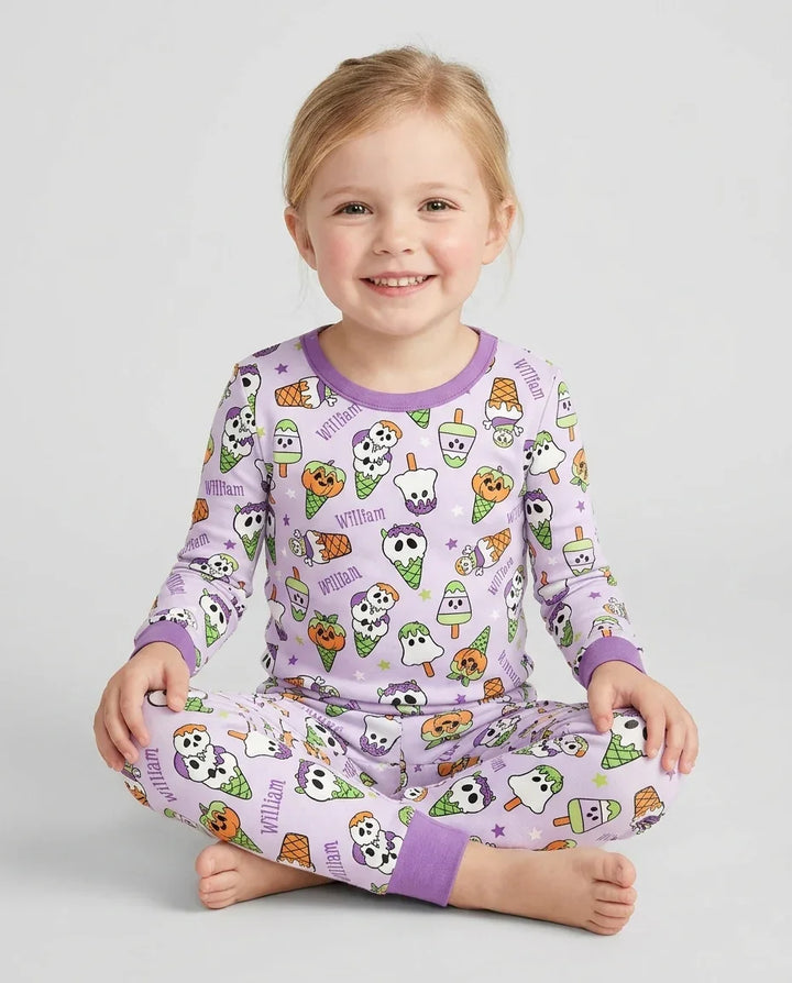 Conjunto de pijama de dos piezas de bambú con mangas largas, plantilla PERSONALIZADA