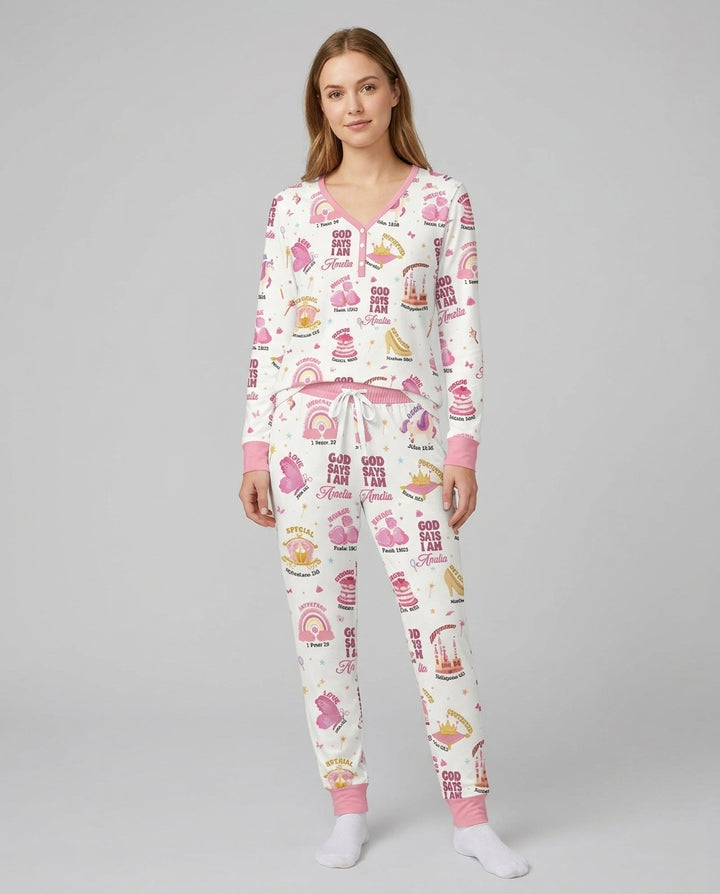 Dios Dice Que Soy Conjunto de Pijama para Mujer