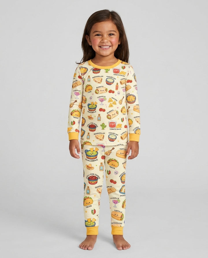 Conjunto de pijama de dos piezas de bambú con mangas largas, plantilla PERSONALIZADA