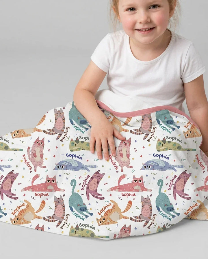 Cat Nap Crew Bamboo Blanket