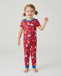 Red, White & Woof Family Matching Bamboo Two Piece Short Sleeve Pajama Set