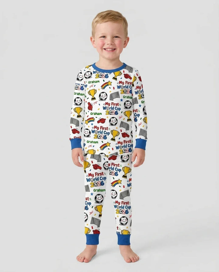 Conjunto de pijama de dos piezas de bambú con mangas largas, plantilla PERSONALIZADA