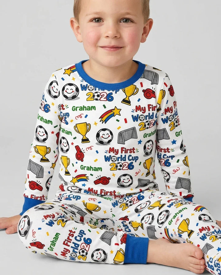 Conjunto de pijama de dos piezas de bambú con mangas largas, plantilla PERSONALIZADA