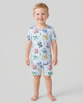Schlafanzug-Set zweiteilig, kurze Ärmel, kurze Hose, Bambus