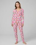 Distressed Holiday Bamboo Women Pajama Set