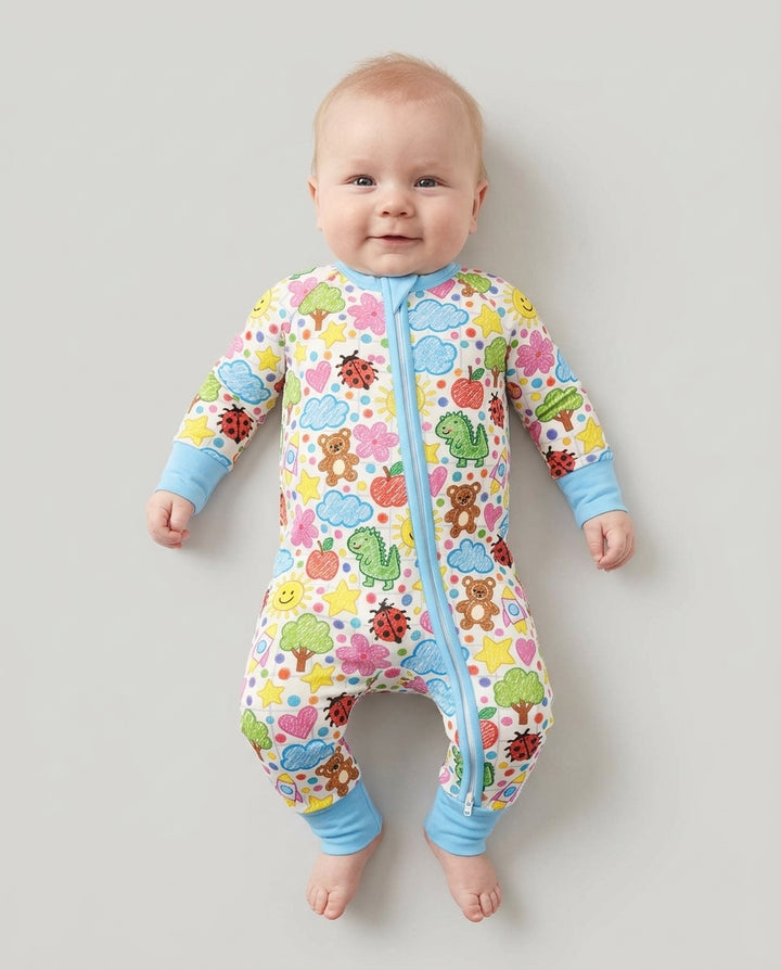 Baby Cute Draw Bamboo Convertible Zippy
