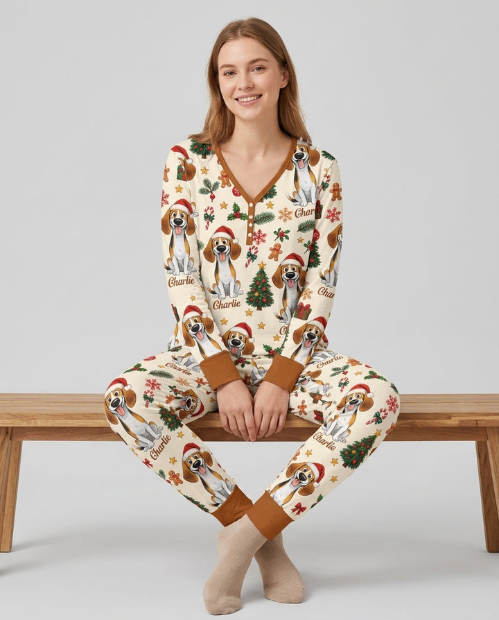 Christmas Dog Bamboo Women Pajama Set