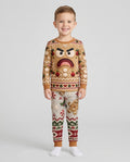 Grumpy Gingerbread Crew Bamboo Two Piece Long Sleeve Pajama Set