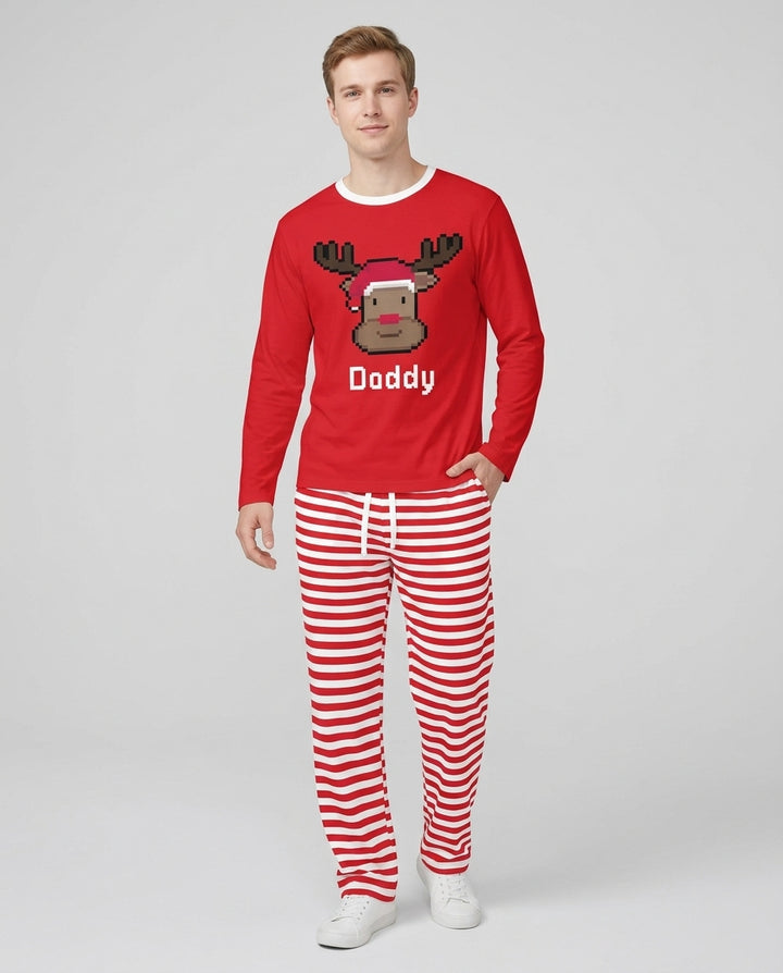 Merry Pixel Pals Bamboo Men's Pajama Set