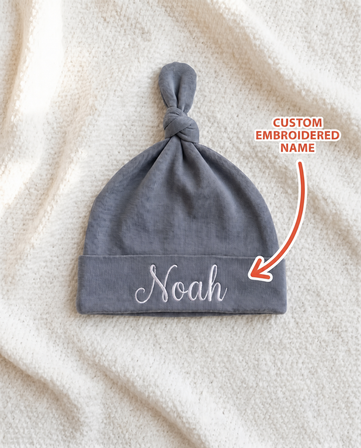 Personalized Little Blessing Embroidered Bamboo Hat