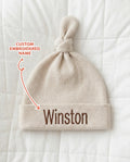 Personalized Dream Bear Embroidered Waffle Bamboo Hat