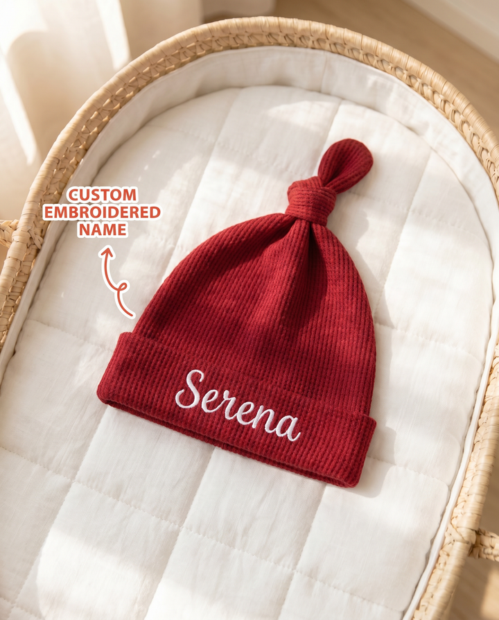 Personalized Cute Duck Embroidered Waffle Bamboo Hat