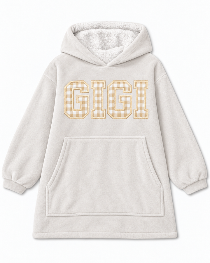 Plantilla de Sudadera Manta de Bambú Personalizada