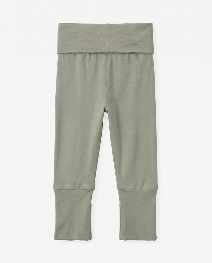 Solid Color Bamboo Fold Over Legging