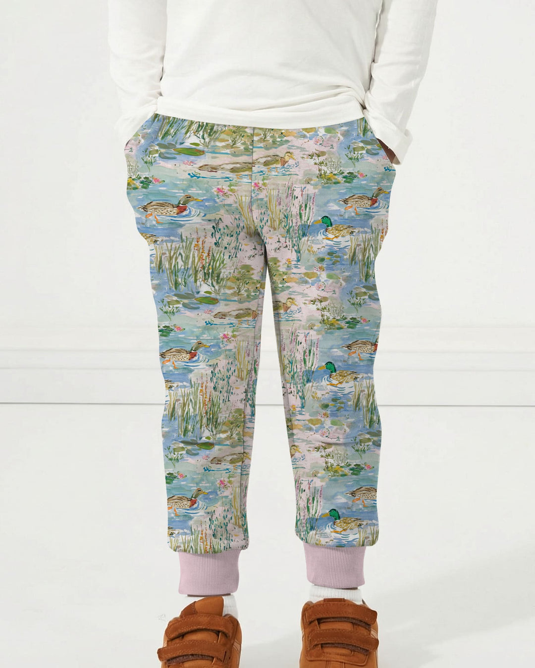 Watercolor Mallard Duck Jogger