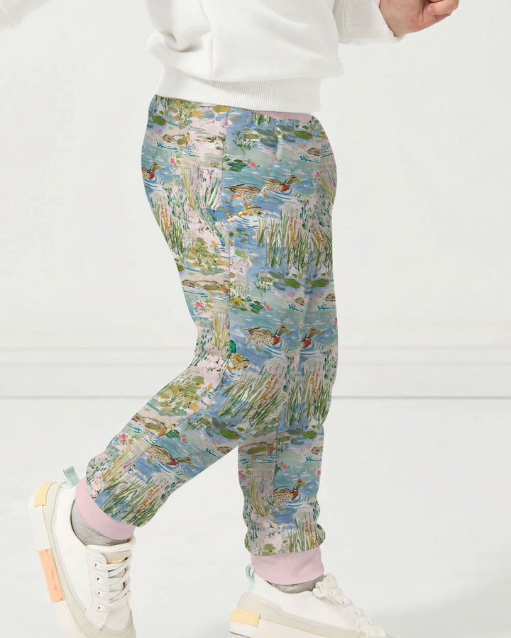 Watercolor Mallard Duck Jogger