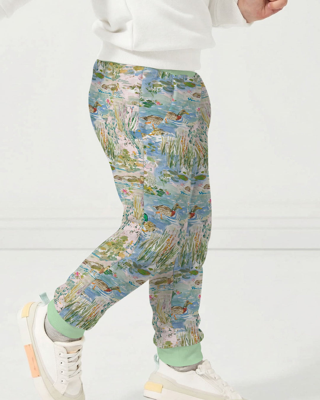 Watercolor Mallard Duck Jogger