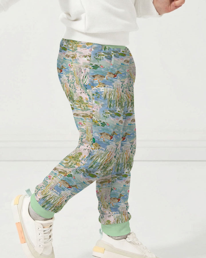 Watercolor Mallard Duck Jogger