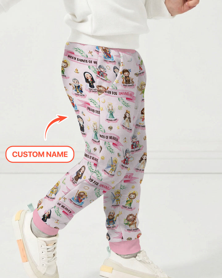 Holy Saints of Heaven Custom Name Jogger