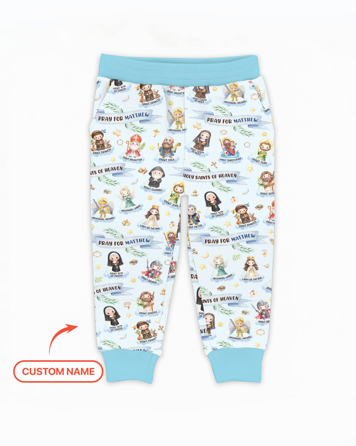 Holy Saints of Heaven Custom Name Jogger