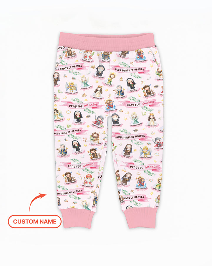 Holy Saints of Heaven Custom Name Bamboo Jogger