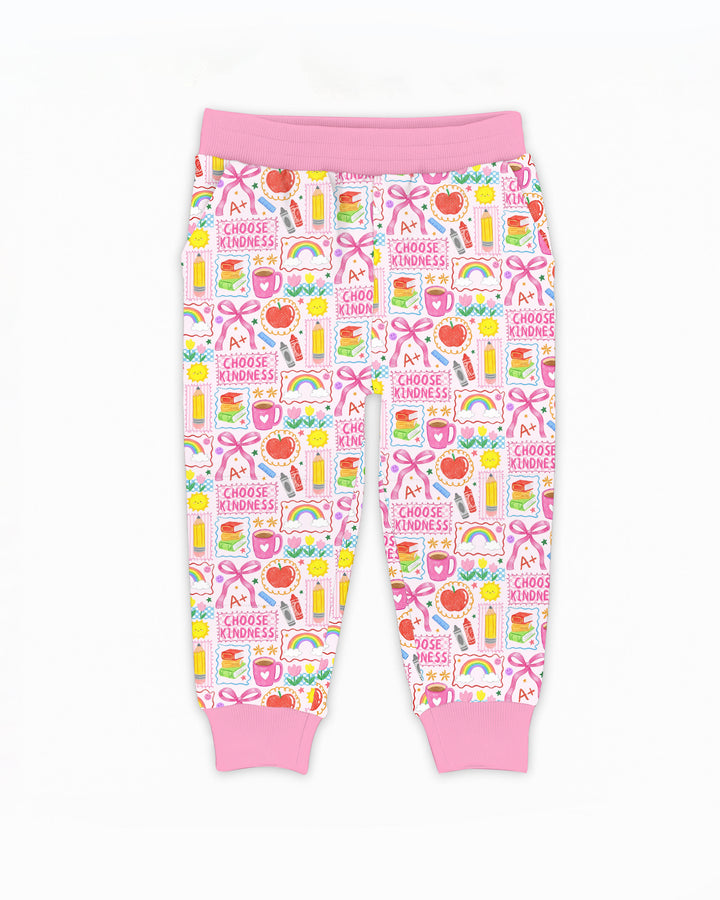 Kindness School Girl Bamboo Jogger