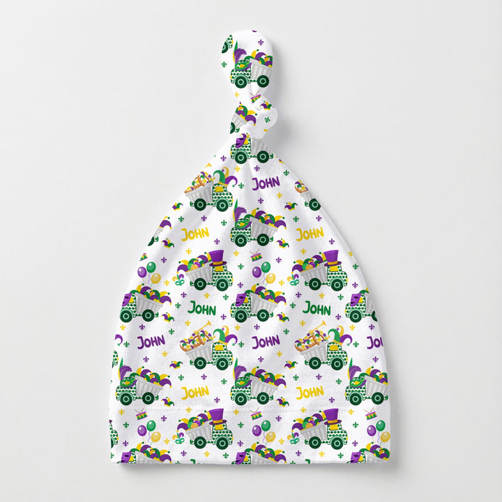 Mardi Gras Trucks Knotted Hat