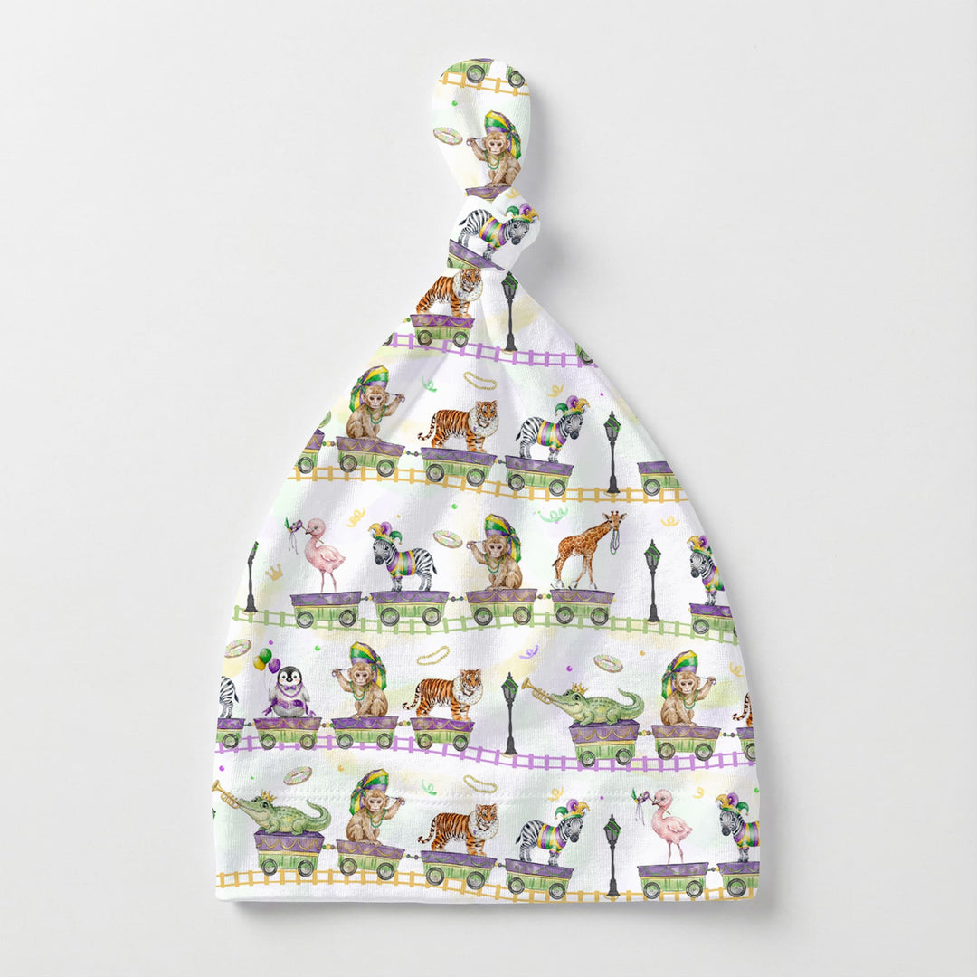 Mardi Gras Jungle Krewe Knotted Hat