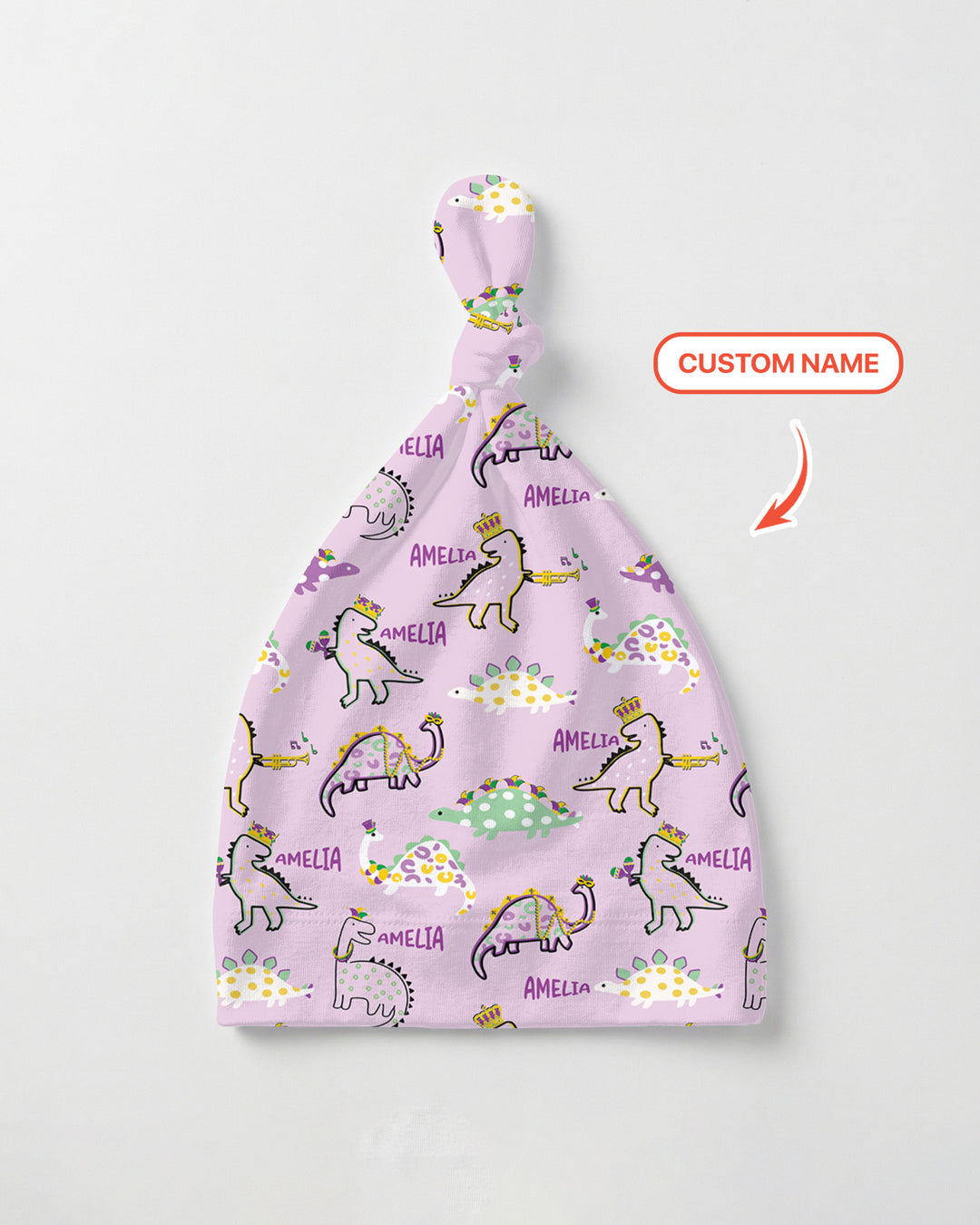 Grüne Knotenmütze mit Bauernhoftieren