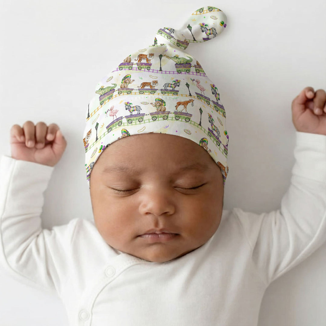 Mardi Gras Jungle Krewe Knotted Hat