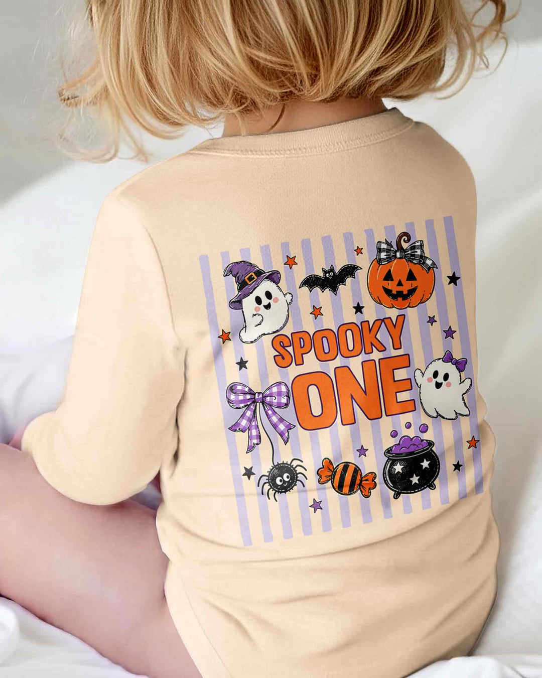 Custom Name Spooky One First Halloween Bamboo Bodysuit