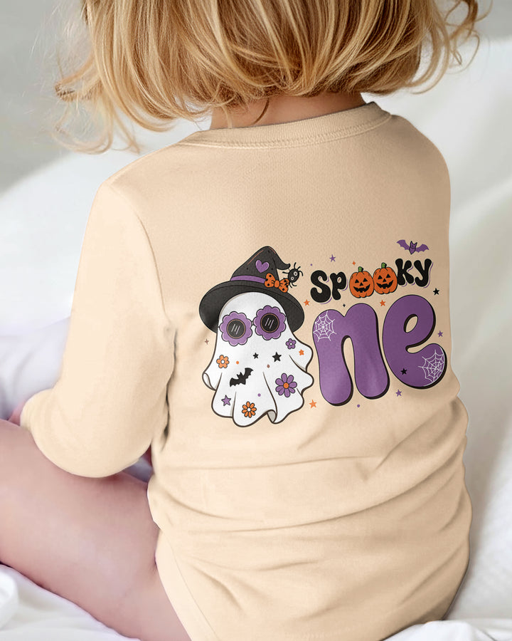 Personalized Spooky One Coquette Halloween Birthday Bamboo Bodysuit
