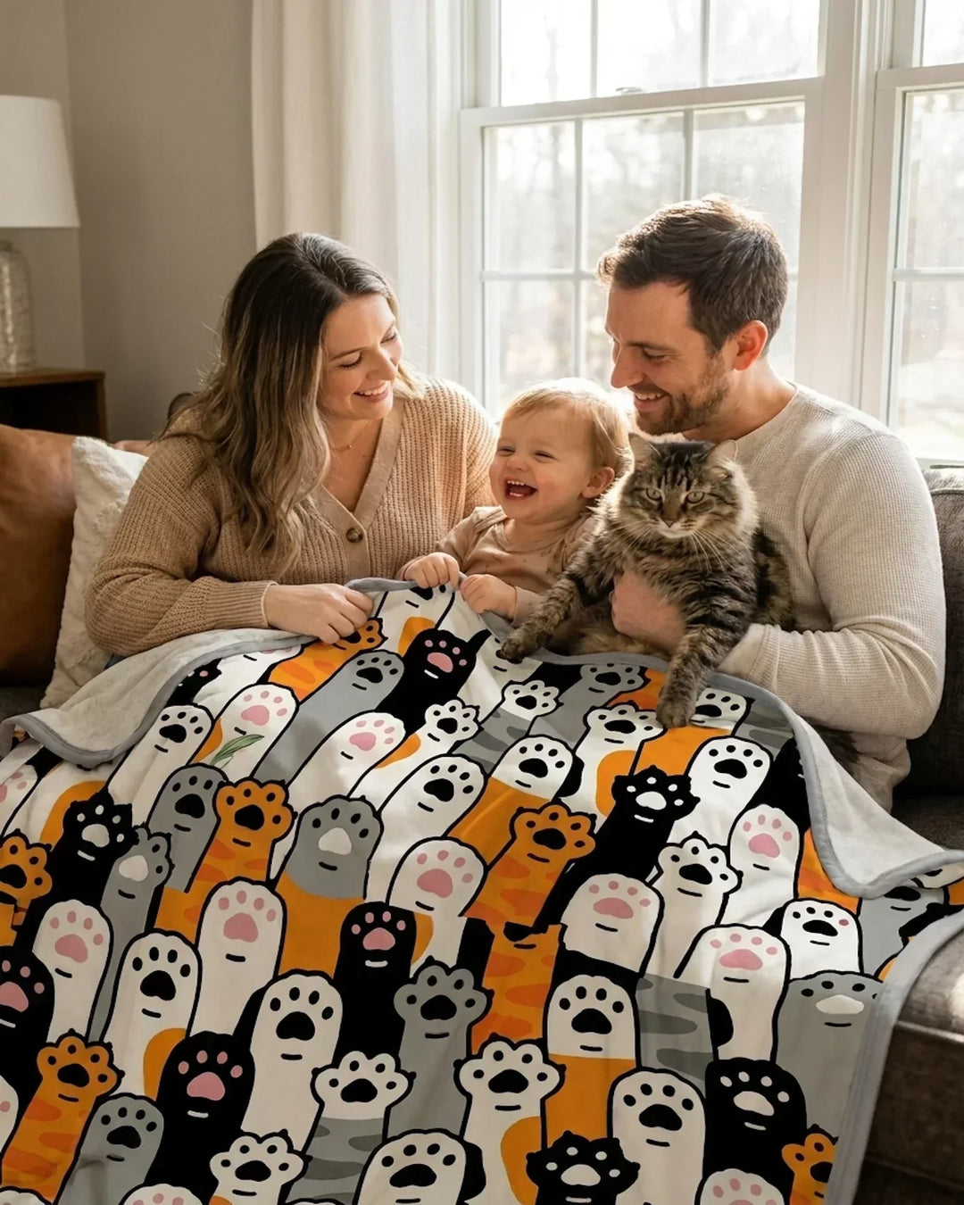 Little Paw Bamboo Blanket