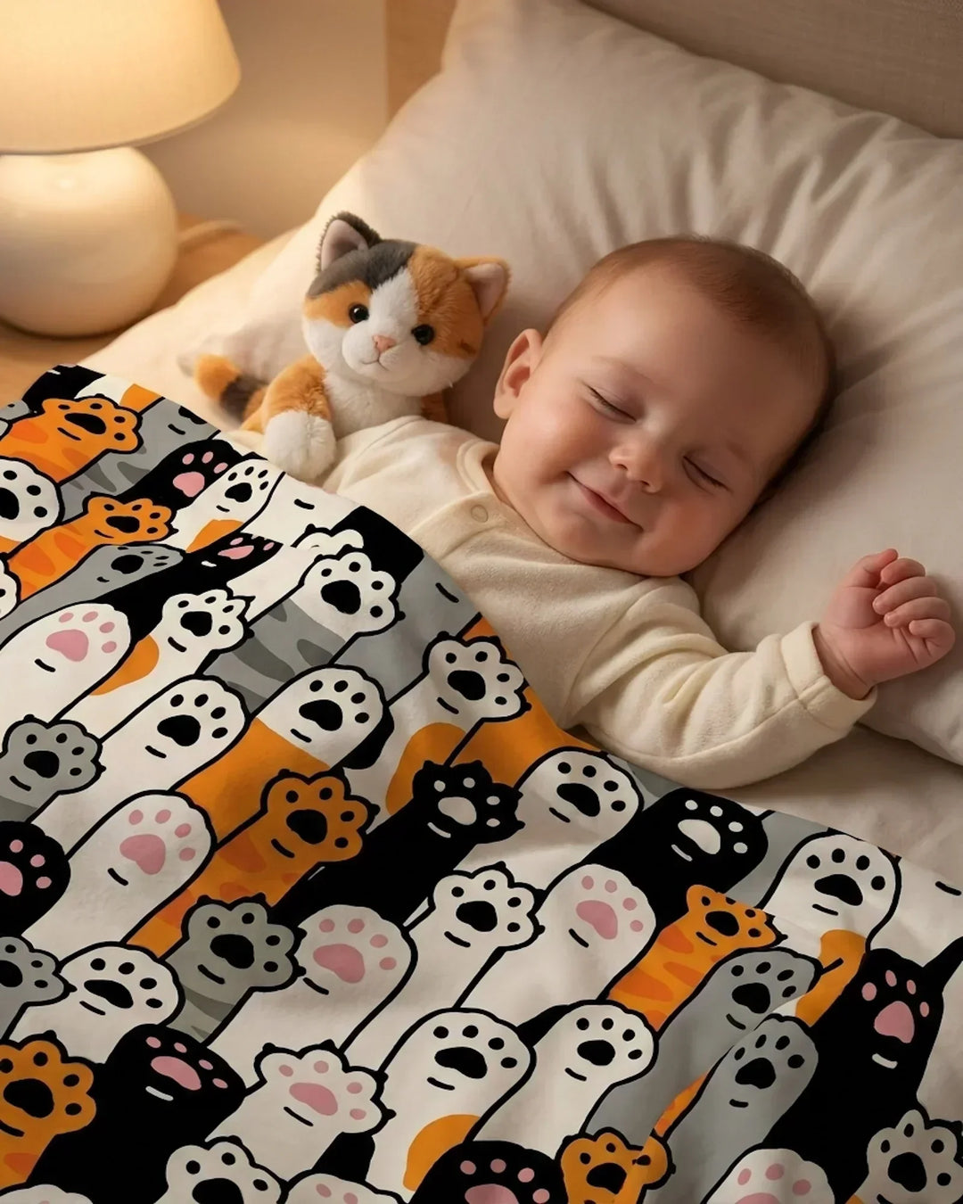 Little Paw Bamboo Blanket