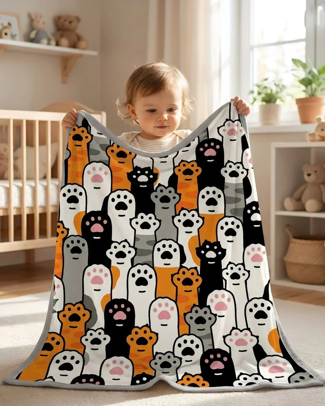 Little Paw Bamboo Blanket