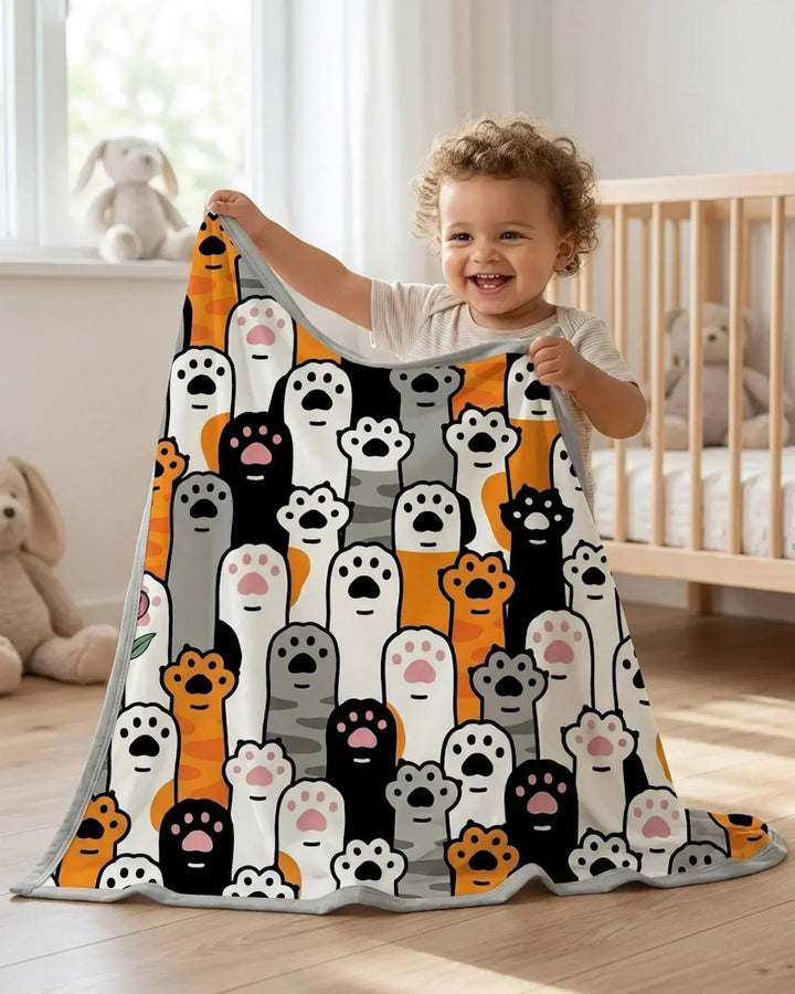 Little Paw Bamboo Blanket