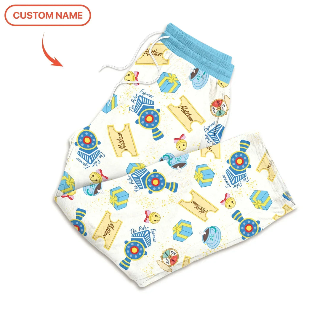 Express Train Christmas Men's Pajama Set