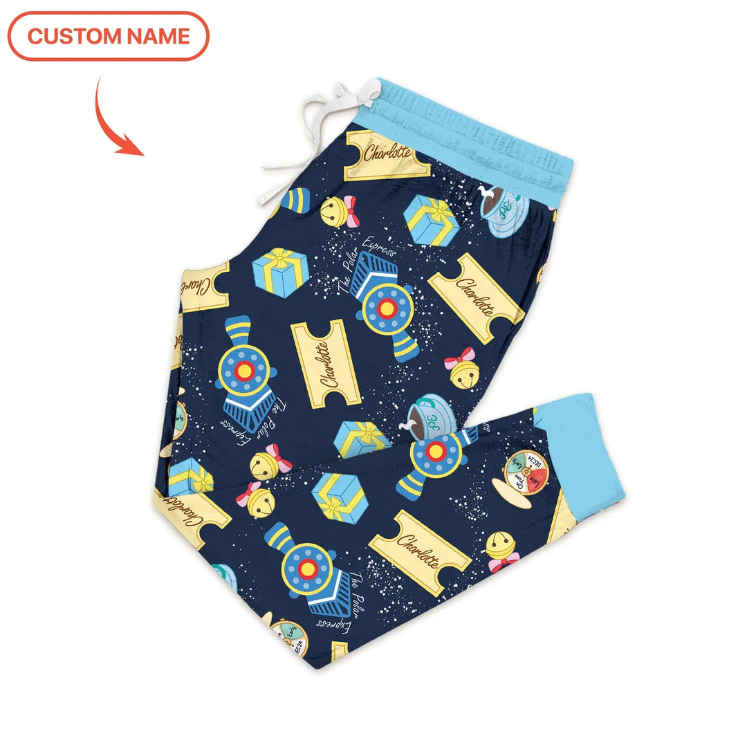 Express Train Christmas Women Pajama Set