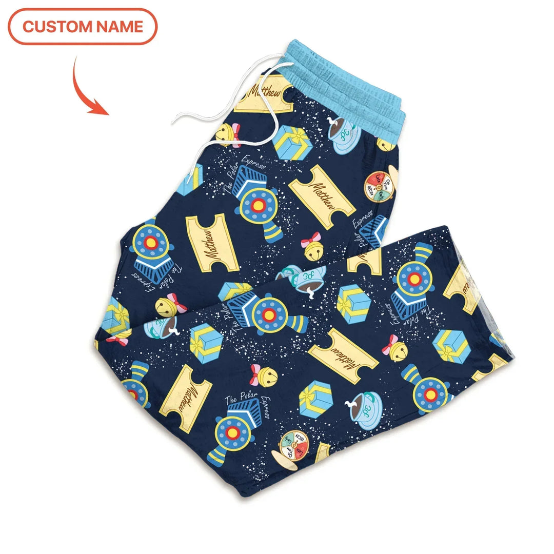 Express Train Christmas Men's Pajama Set