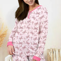 Pink Candy Bows Bamboo Women Pajama Set