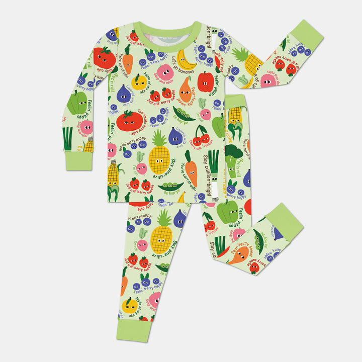 Little Veggie Garden Two Piece Long Sleeve Pajama Set