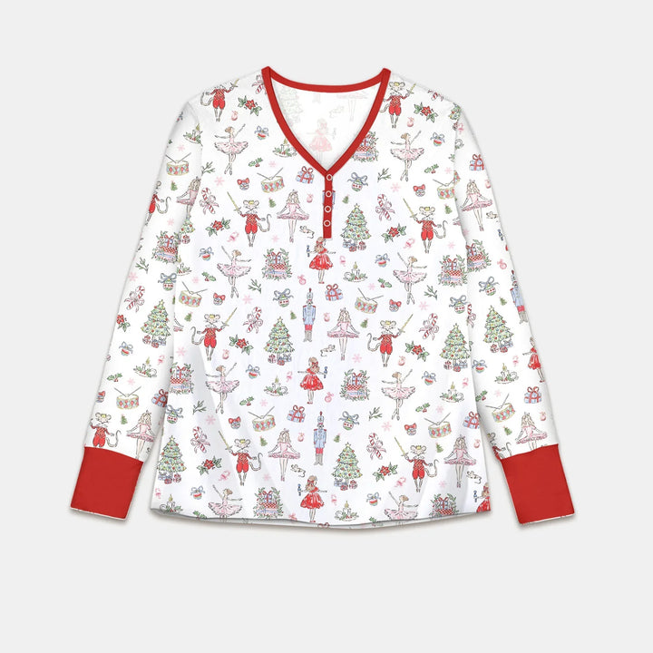 Sweet Nutcracker Holiday Matching Mom And Baby Women Pajama Set