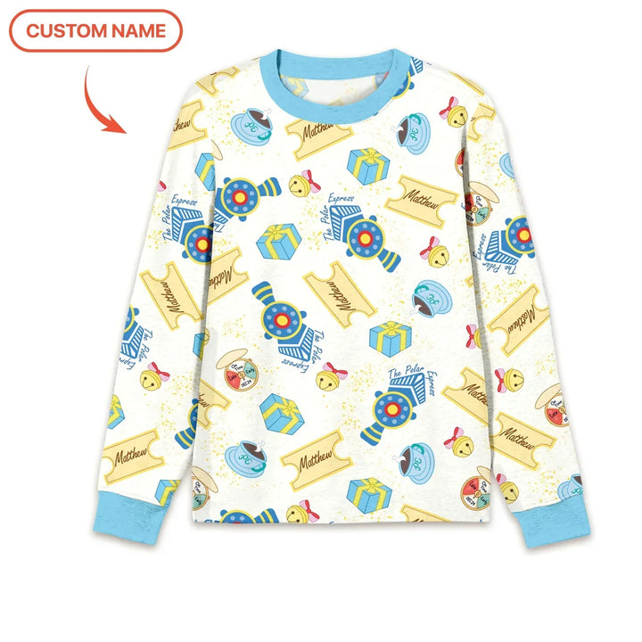 Express Train Christmas Men's Pajama Set