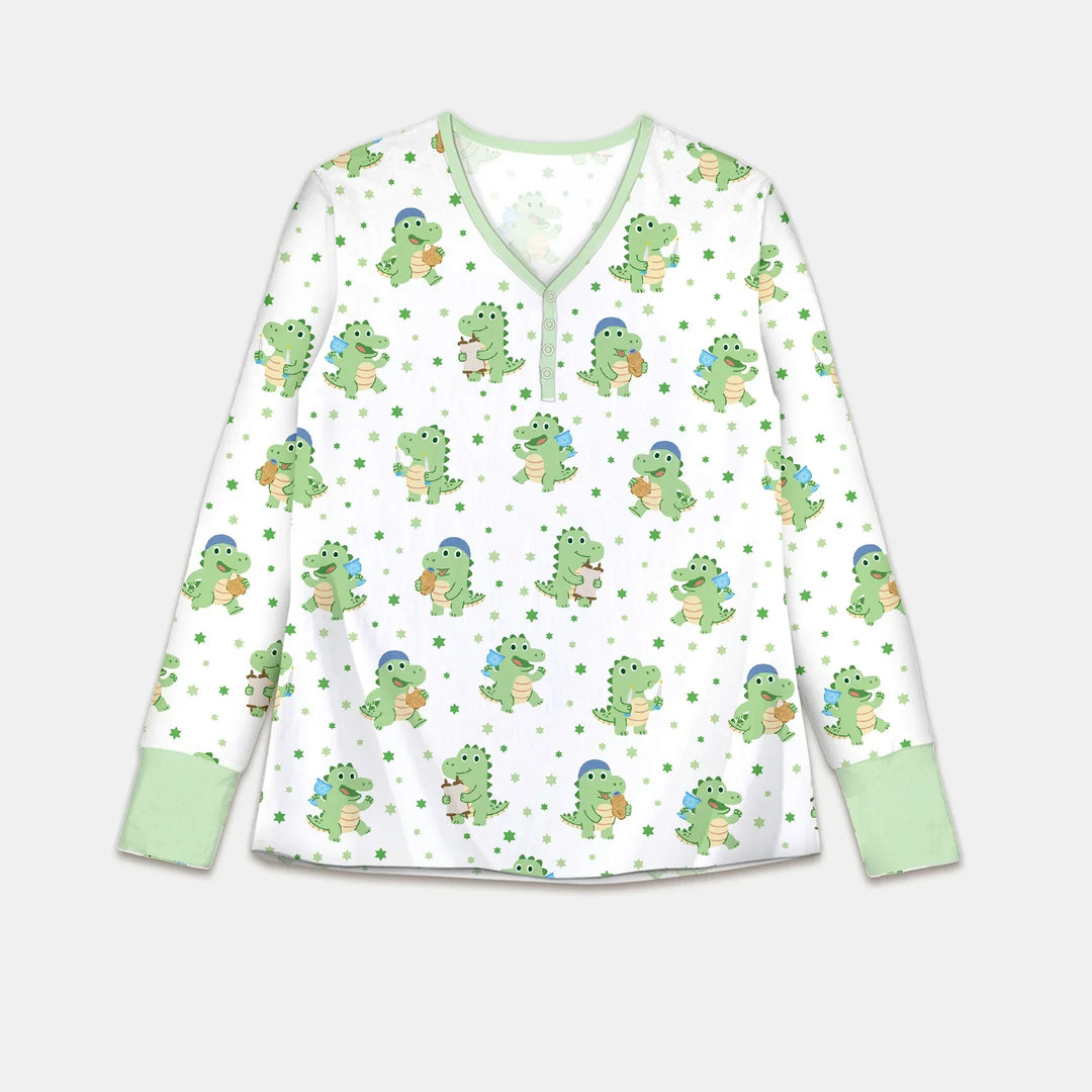 Shabbat Dinosaur Women Pajama Set