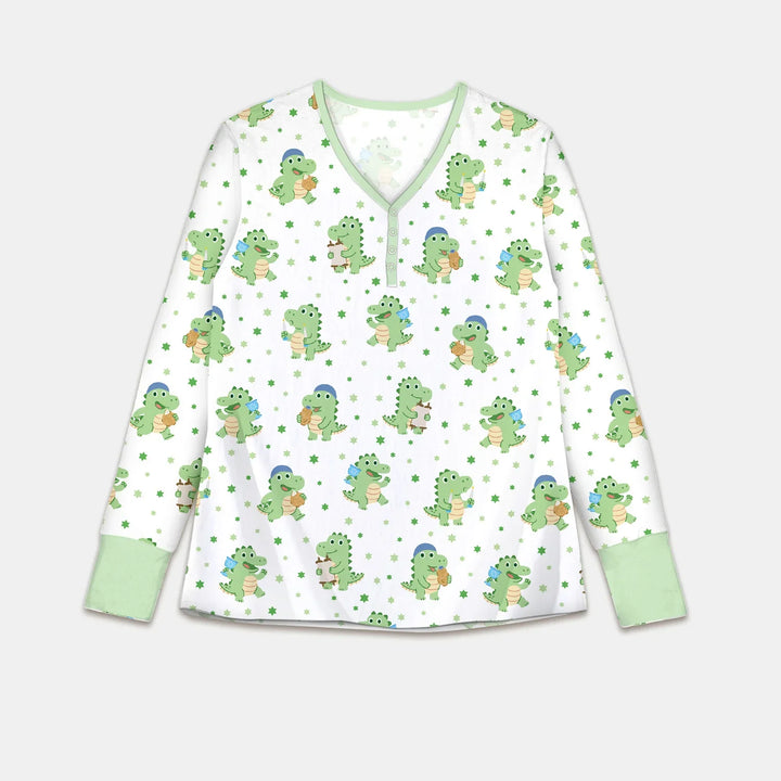 Shabbat Dinosaur Women Pajama Set