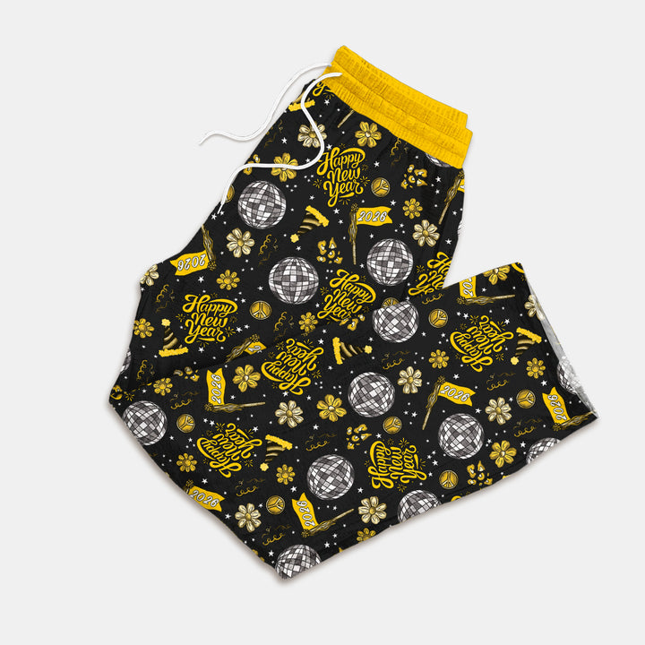 Disco New Years Eve Men's Pajama Set