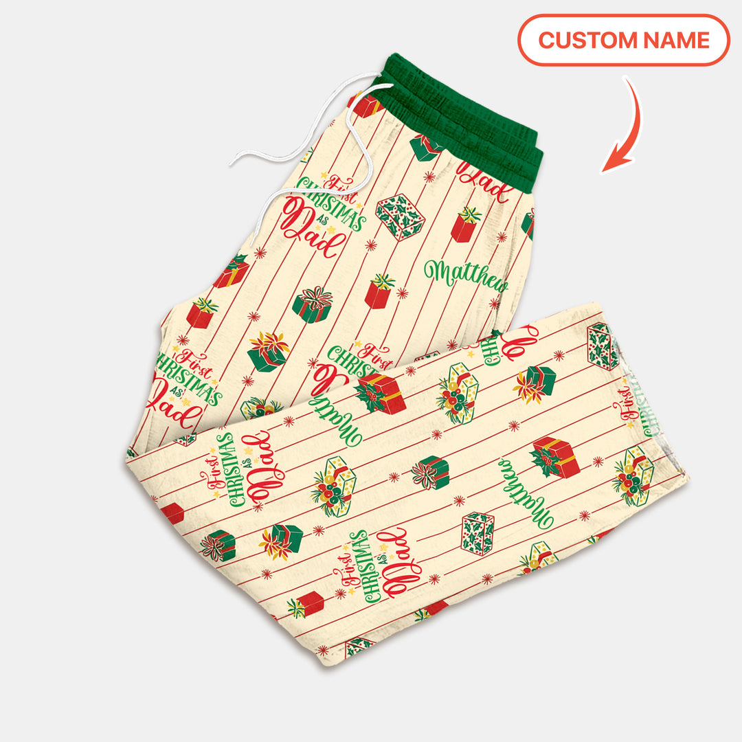 Personalized Our First Christmas Men's Pajama Set